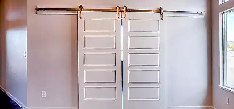 Glass Barn Door with Installation Hardware Kit Inkster