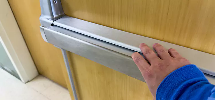 Installing a Push Bar on a Door Inkster